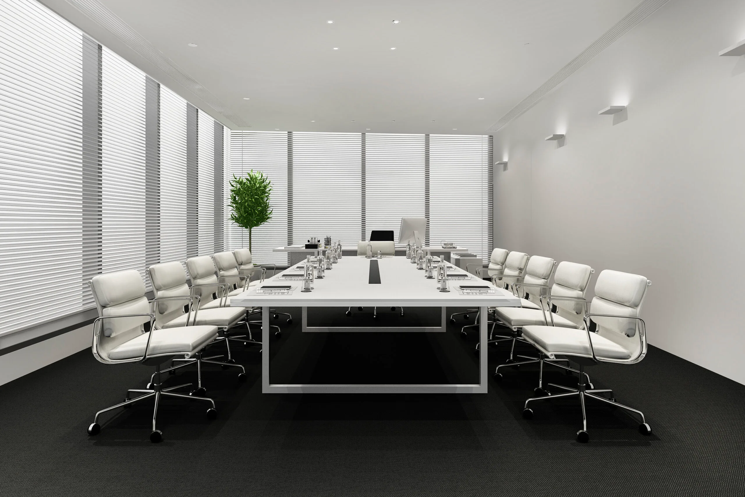 business-meeting-room-high-rise-office-building изчистена офис конферентна зала